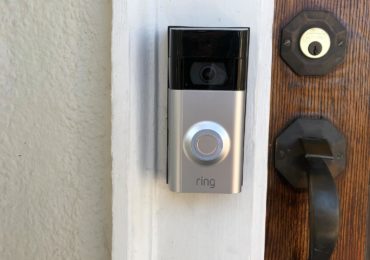 Installed Ring doorbell